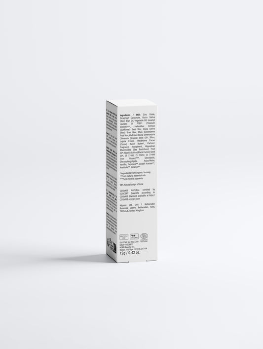White box with text on a white background