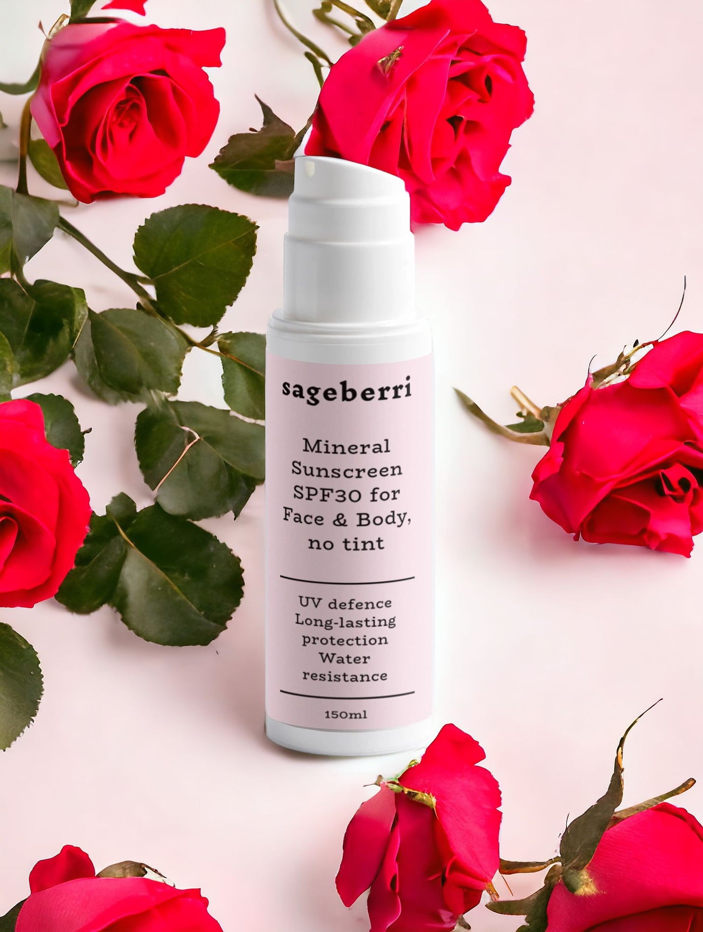 Mineral Sunscreen SPF30 for Face & Body, no tint