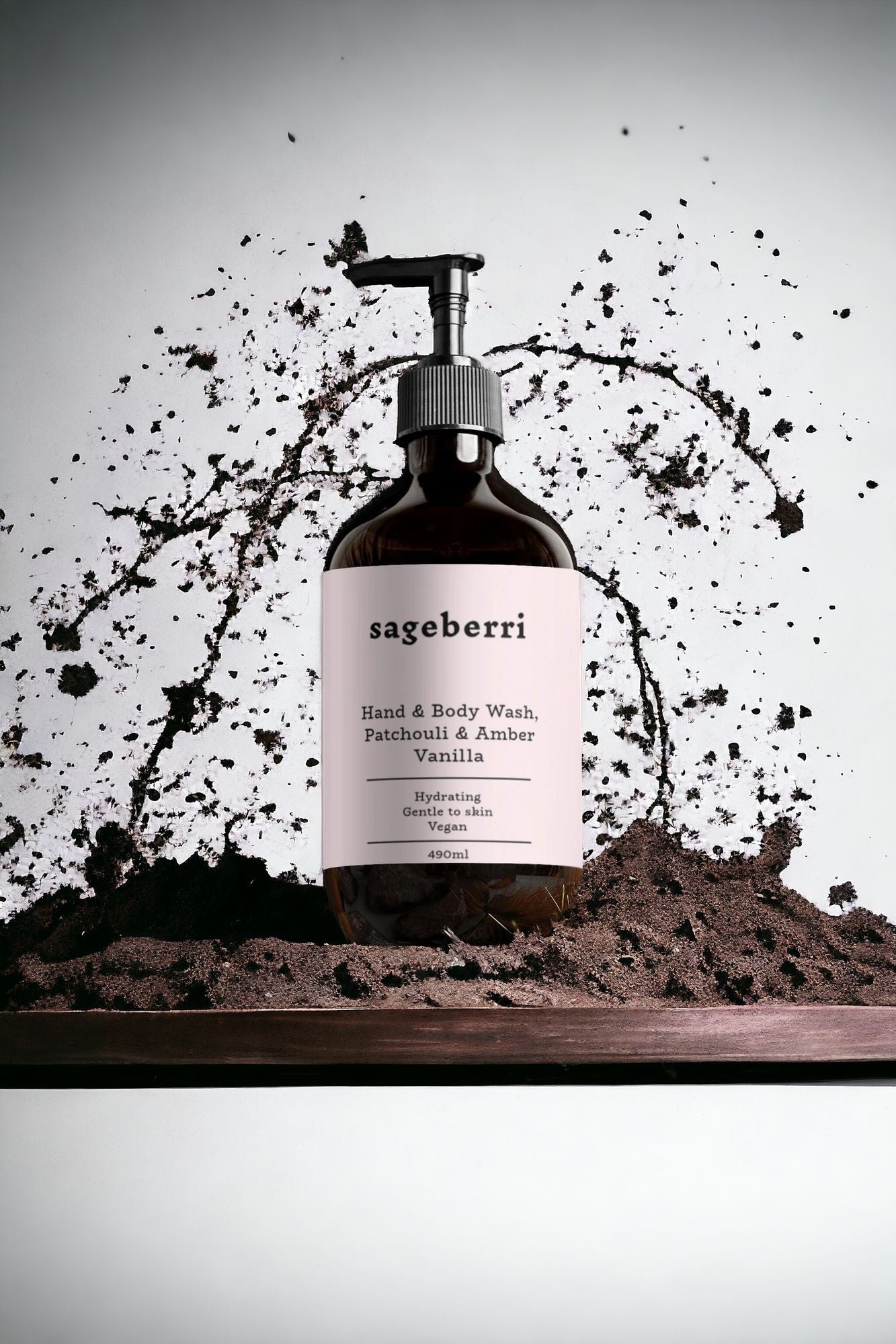 Hand & Body Wash, Patchouli & Amber Vanilla