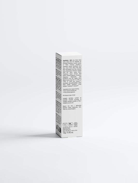 White box with text on a white background
