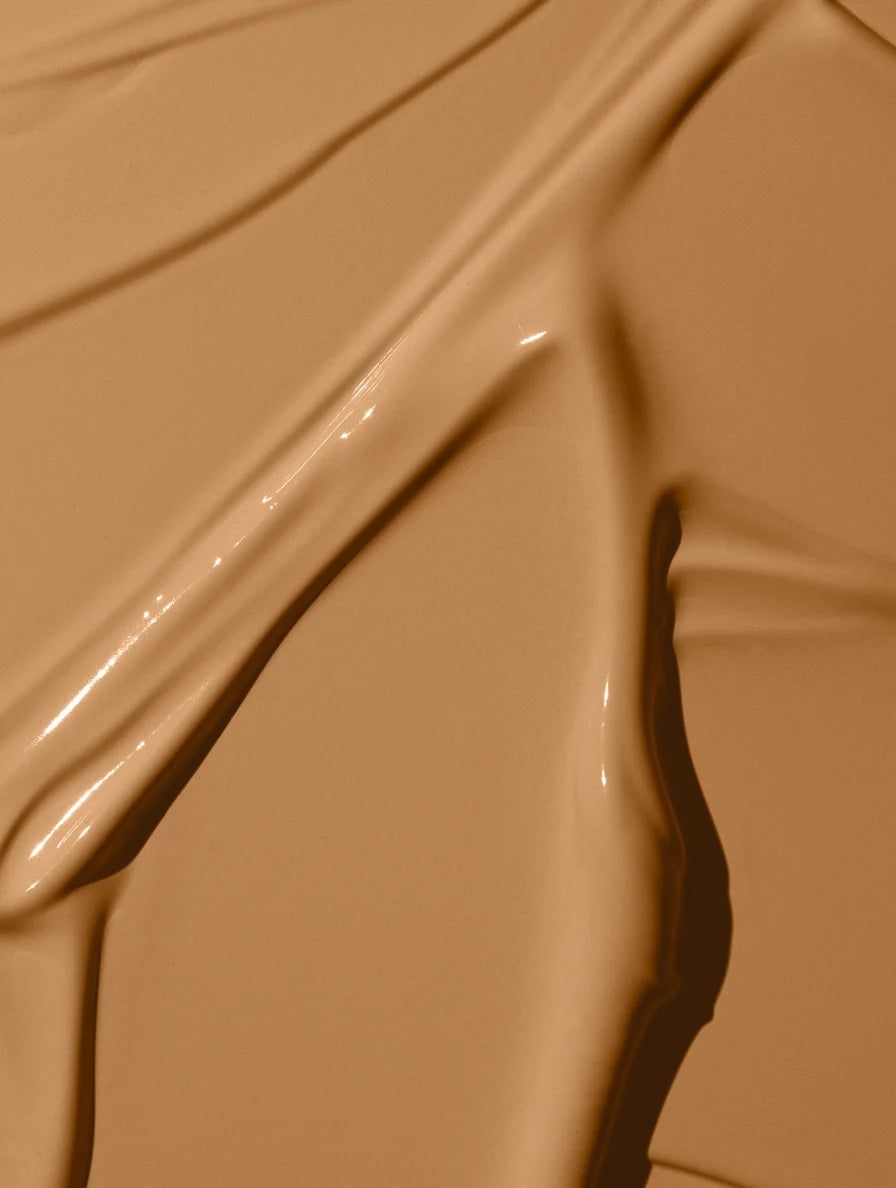 Close-up of smooth, beige-colored paint texture