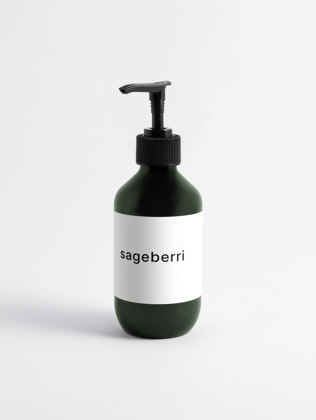 Bottle of Bleu Beauty Silk Skin Body Serum on a white background