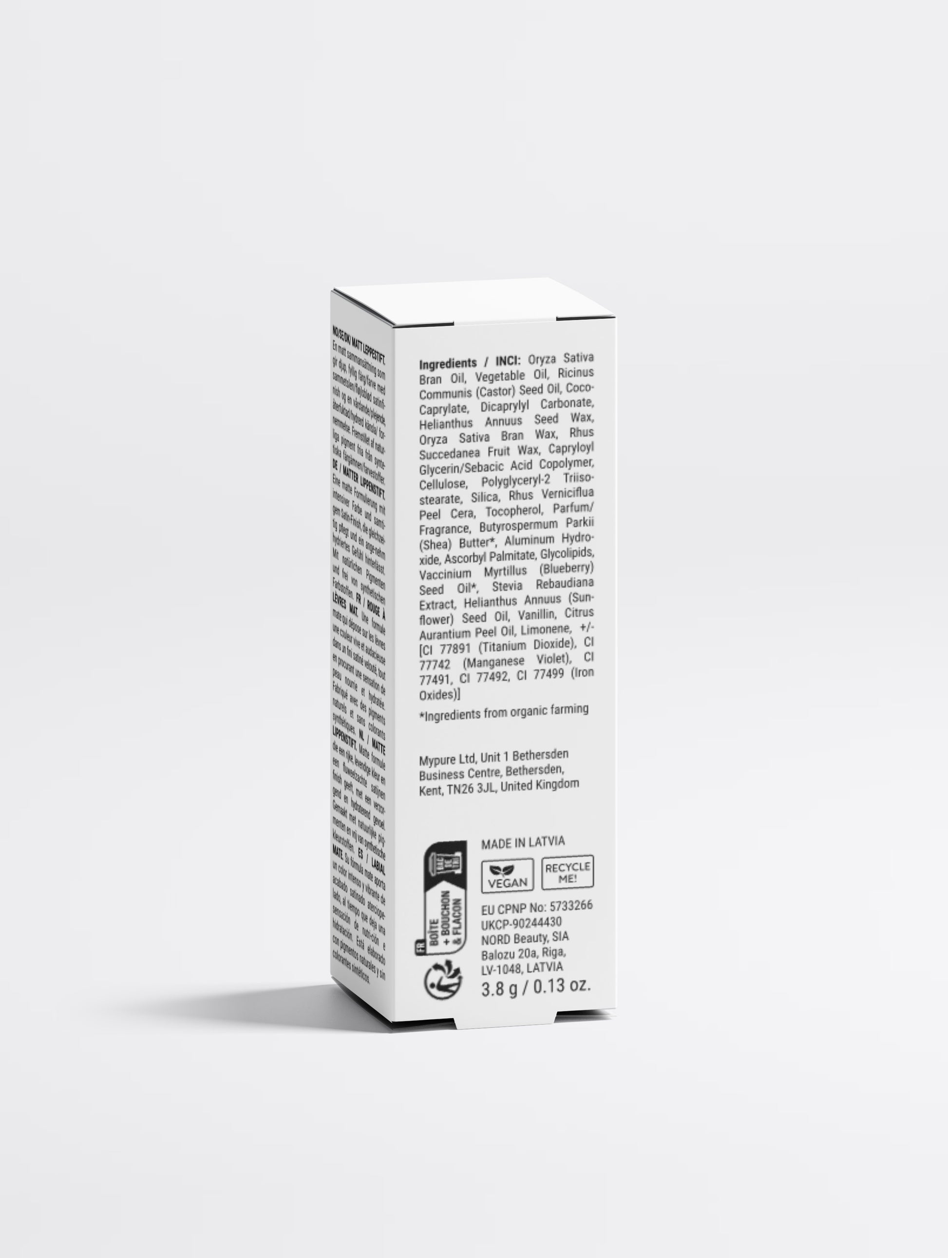 White box with black text on a white background